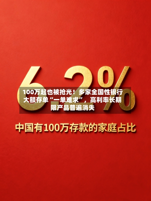 100万起也被抢光！多家全国性银行大额存单“一单难求”，高利率长期限产品普遍消失-第3张图片