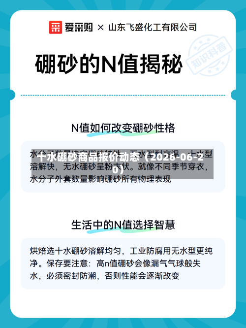 十水硼砂商品报价动态（2026-06-20）