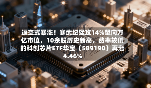 逼空式暴涨！寒武纪猛攻14%望向万亿市值	，10余股历史新高，费率较低的科创芯片ETF华宝（589190）再涨4.46%-第3张图片