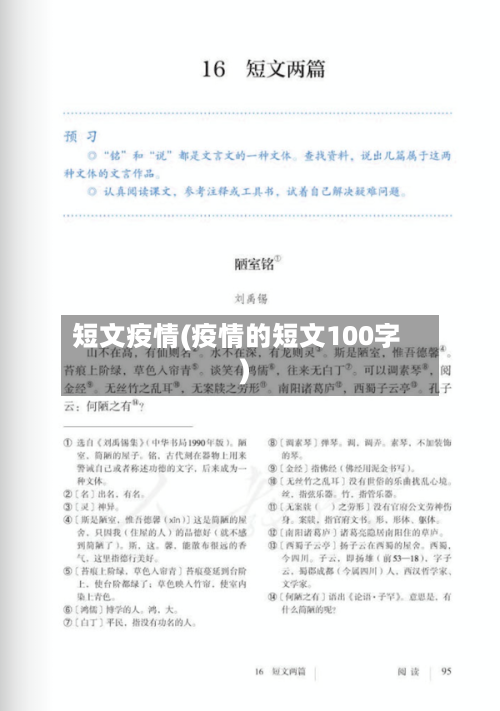 短文疫情(疫情的短文100字)