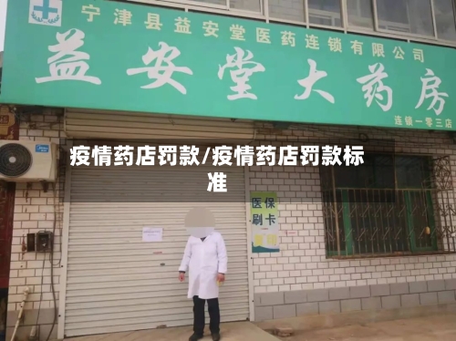 疫情药店罚款/疫情药店罚款标准-第2张图片