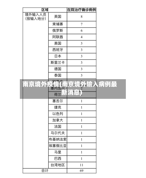 南京境外疫情(南京境外输入病例最新消息)-第2张图片