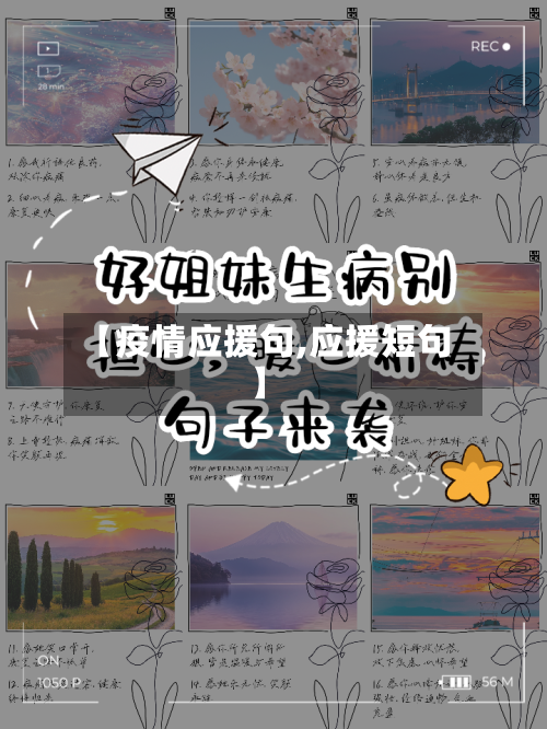 【疫情应援句,应援短句】