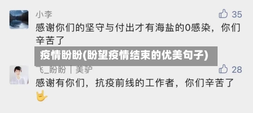 疫情盼盼(盼望疫情结束的优美句子)-第2张图片