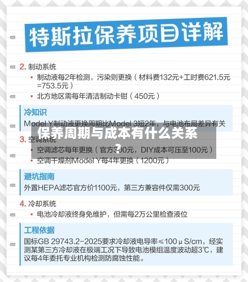 保养周期与成本有什么关系？