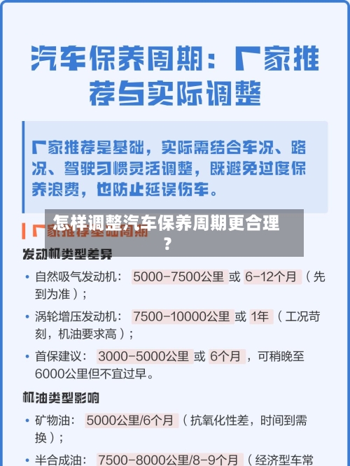 怎样调整汽车保养周期更合理？