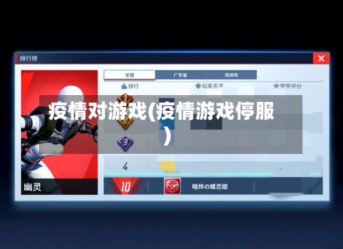 疫情对游戏(疫情游戏停服)-第3张图片