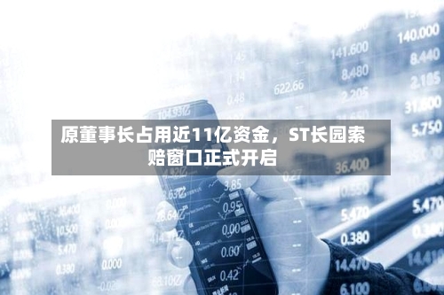 原董事长占用近11亿资金	，ST长园索赔窗口正式开启-第2张图片