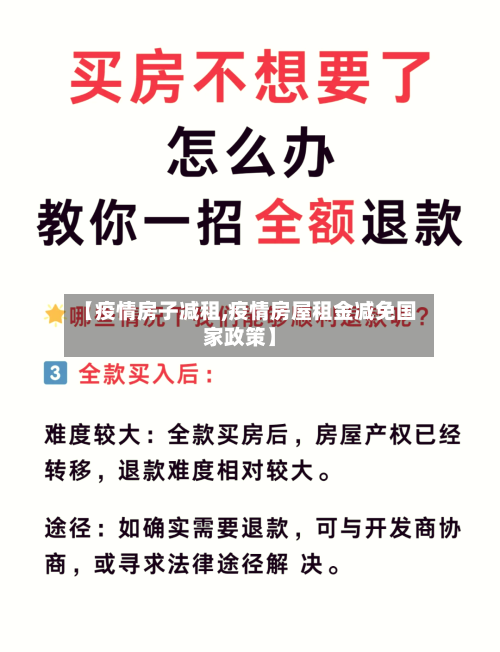 【疫情房子减租,疫情房屋租金减免国家政策】