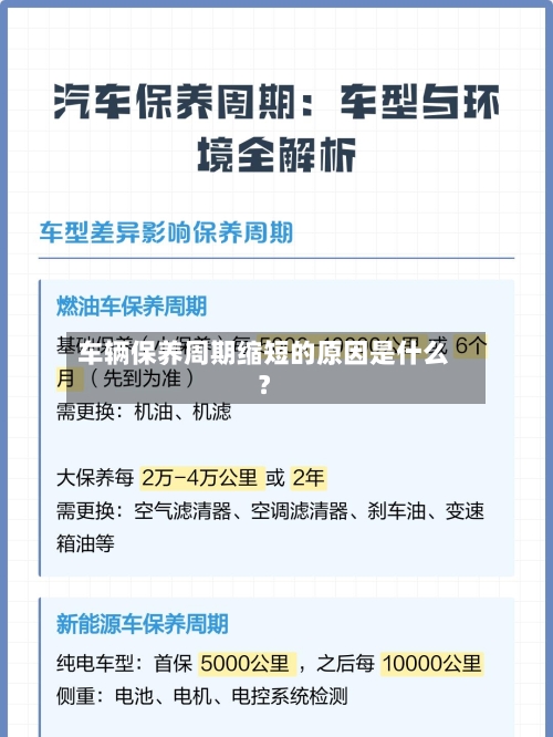 车辆保养周期缩短的原因是什么？-第3张图片