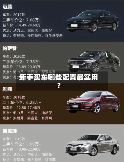 新手买车哪些配置最实用?-第2张图片