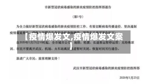 【疫情爆发文,疫情爆发文案】-第2张图片