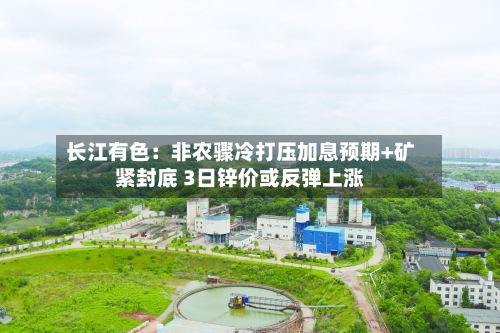 长江有色:非农骤冷打压加息预期+矿紧封底 3日锌价或反弹上涨-第2张图片