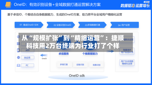 从“规模扩张”到“精细运营”：捷顺科技用2万台终端为行业打了个样-第2张图片