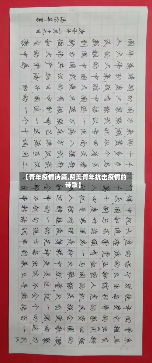 【青年疫情诗篇,赞美青年抗击疫情的诗歌】-第3张图片