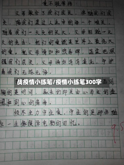 战疫情小练笔/疫情小练笔300字