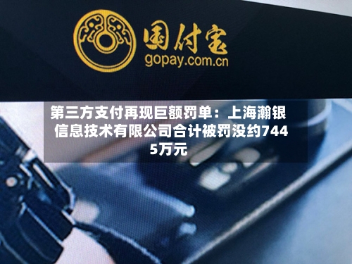 第三方支付再现巨额罚单:上海瀚银信息技术有限公司合计被罚没约7445万元-第2张图片