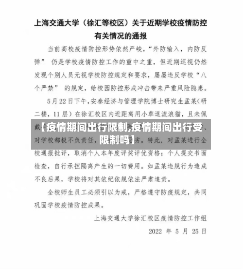 【疫情期间出行限制,疫情期间出行受限制吗】-第2张图片