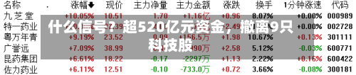 什么信号？超520亿元资金	，撤离9只科技股-第2张图片