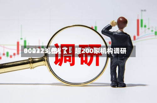 00072〖伍〗、30032〖叁〗	、002273，火了！超200家机构调研-第2张图片