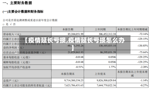 【疫情延长亏损,疫情延长亏损怎么办】-第2张图片