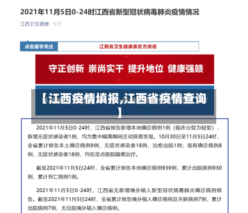 【江西疫情填报,江西省疫情查询】