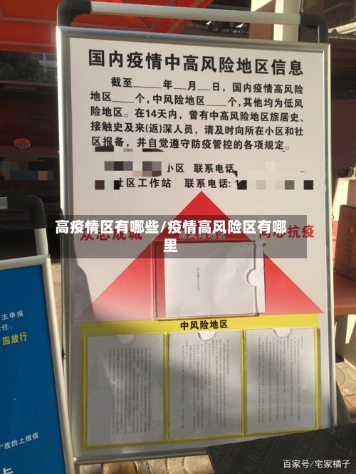 高疫情区有哪些/疫情高风险区有哪里