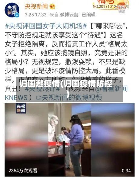 归国避疫情(归国疫情防控)-第3张图片