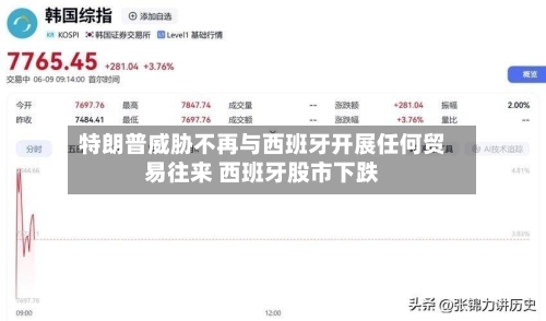 特朗普威胁不再与西班牙开展任何贸易往来 西班牙股市下跌