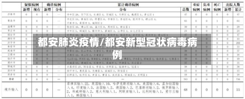 都安肺炎疫情/都安新型冠状病毒病例