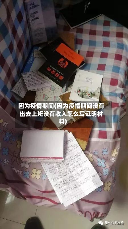 因为疫情期间(因为疫情期间没有出去上班没有收入怎么写证明材料)