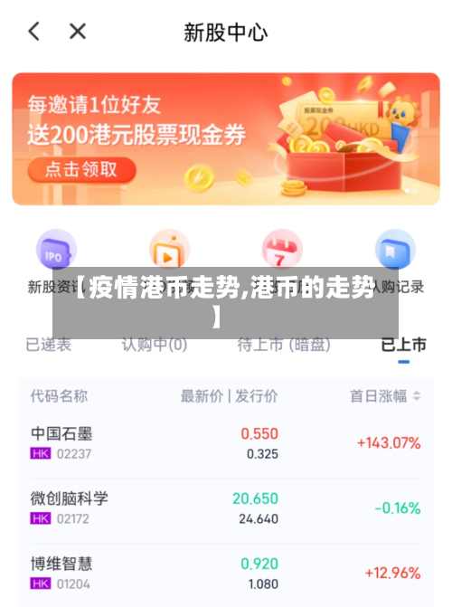 【疫情港币走势,港币的走势】