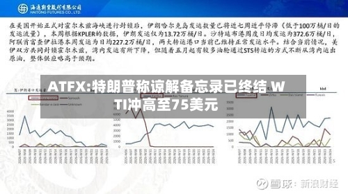 ATFX:特朗普称谅解备忘录已终结 WTI冲高至75美元-第2张图片