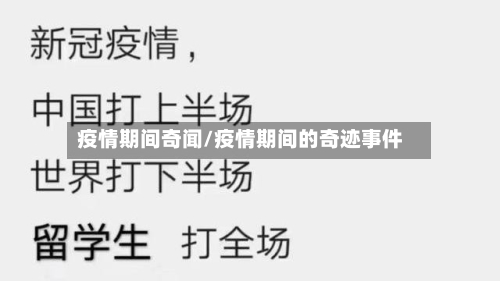 疫情期间奇闻/疫情期间的奇迹事件-第3张图片