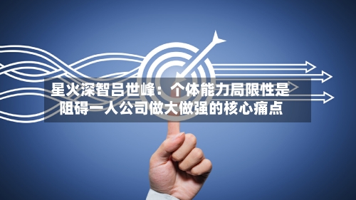 星火深智吕世峰:个体能力局限性是阻碍一人公司做大做强的核心痛点-第3张图片