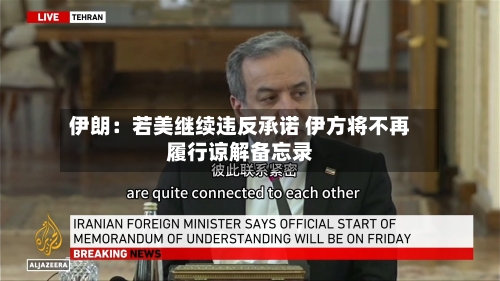 伊朗：若美继续违反承诺 伊方将不再履行谅解备忘录