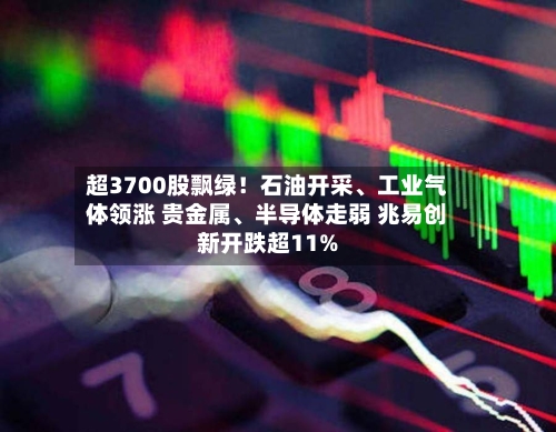 超3700股飘绿！石油开采、工业气体领涨 贵金属、半导体走弱 兆易创新开跌超11%
