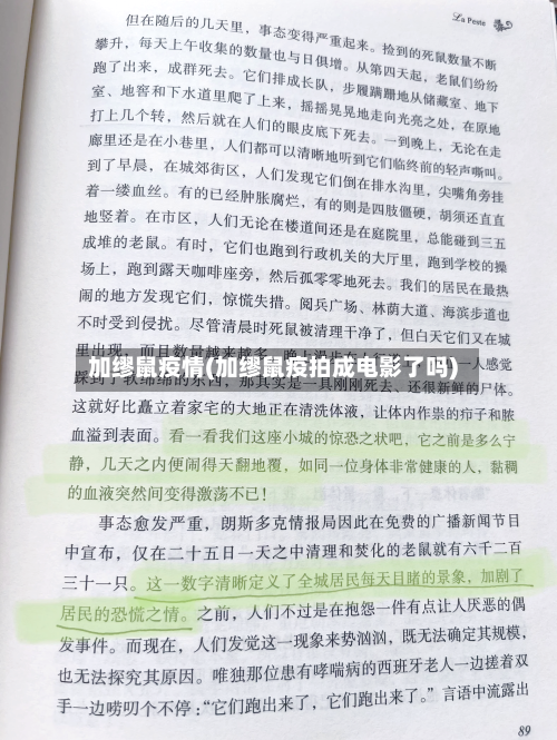 加缪鼠疫情(加缪鼠疫拍成电影了吗)-第2张图片