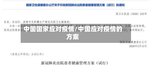 中国国家应对疫情/中国应对疫情的方案-第2张图片