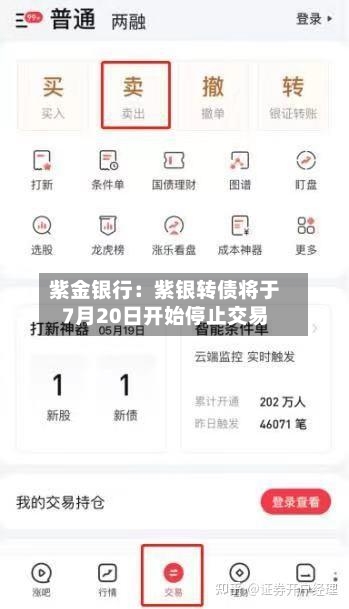 紫金银行:紫银转债将于7月20日开始停止交易-第2张图片