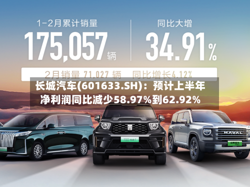 长城汽车(601633.SH)：预计上半年净利润同比减少58.97%到62.92%-第2张图片