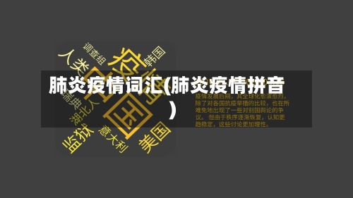 肺炎疫情词汇(肺炎疫情拼音)