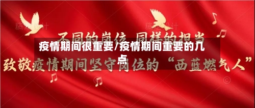 疫情期间很重要/疫情期间重要的几点