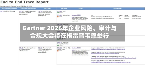 Gartner 2026年企业风险、审计与合规大会将在格雷普韦恩举行-第2张图片
