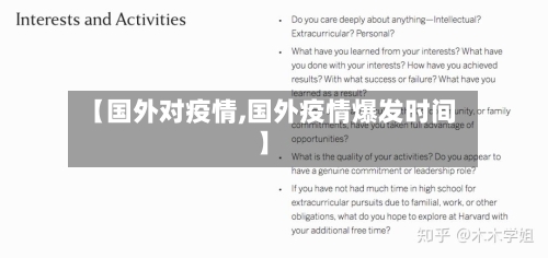 【国外对疫情,国外疫情爆发时间】
