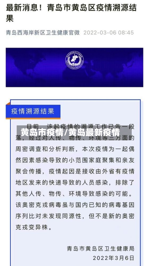 黄岛市疫情/黄岛最新疫情-第3张图片