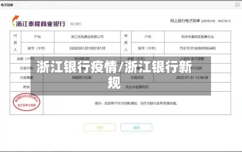 浙江银行疫情/浙江银行新规-第2张图片