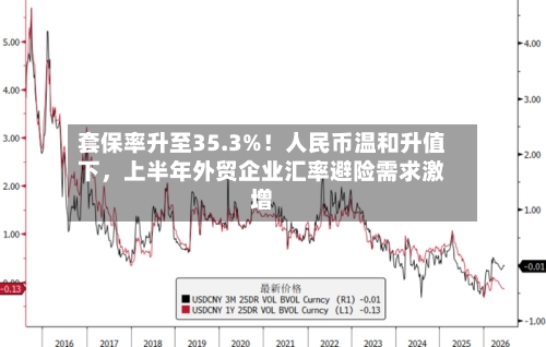 套保率升至35.3%！人民币温和升值下，上半年外贸企业汇率避险需求激增
