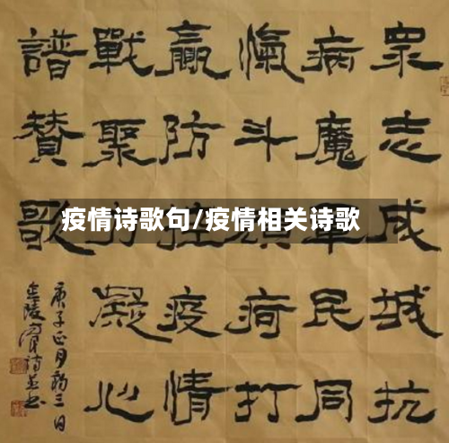 疫情诗歌句/疫情相关诗歌
