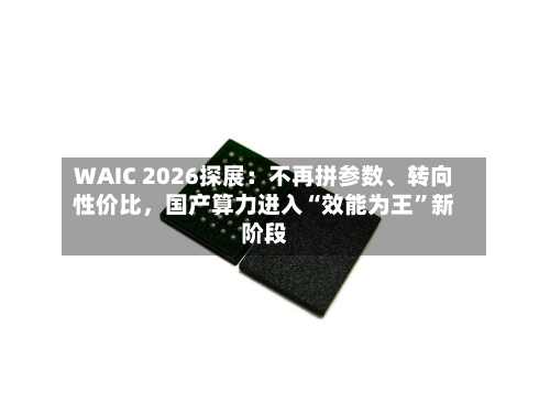 WAIC 2026探展：不再拼参数	、转向性价比，国产算力进入“效能为王”新阶段-第2张图片